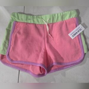 Old Navy Women's Pink Contrast-Trim Shorts